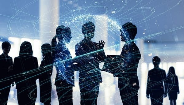 Network of business concept.